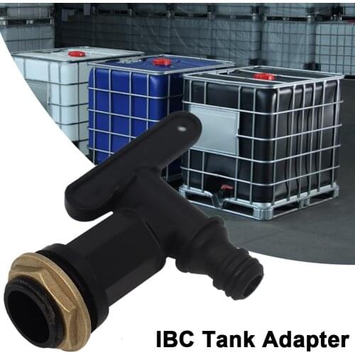 IBC Fitting Adapter Plastic IBC Tote Tank Tap 3/4 Inch Thread Connector Replacement Gardening Supplies Accessories