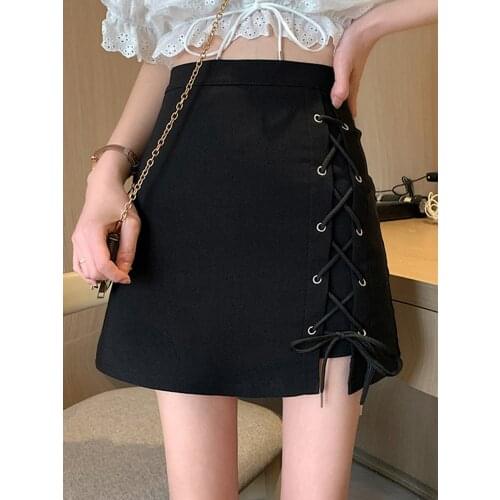 Pleated skirt Goth Dark Vintage Streetwear Gothic Punk Female Skrits Harajuju Pleated Skirt 2021 Aesthetic Chic