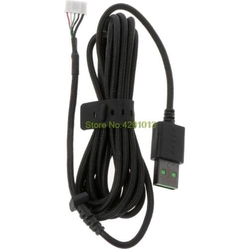 Durable Nylon Braided Line USB Mouse Cable Replacement Wire For DeathAdder Elite Wired Gaming Mouse