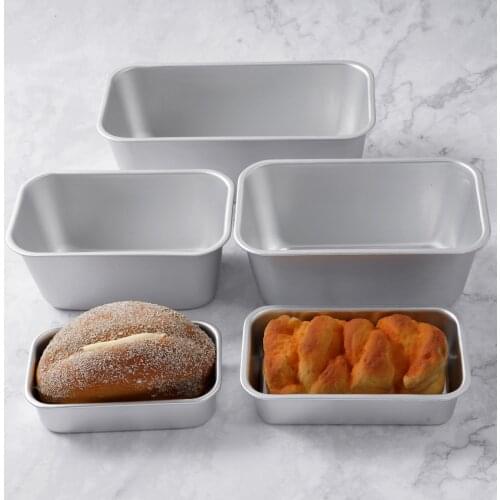 Rectangle Bread Cheese Mould Aluminum Alloy Chocolate Melt Pan DIY Cake Mold Non-Stick Baking Tray Patisserie Decorating Tools