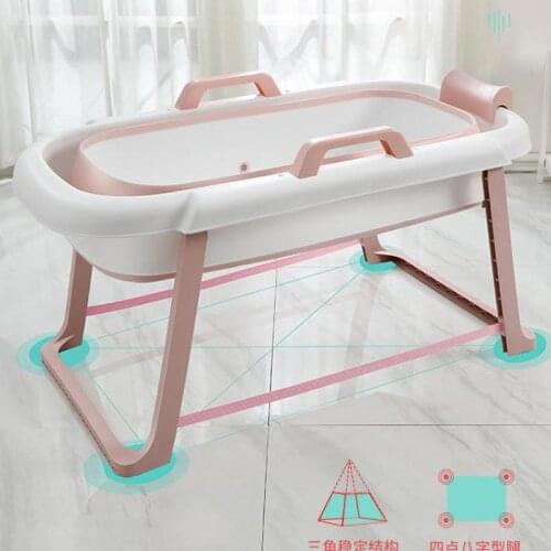 Foldable Bath Barrel Adult Simple Bath Tank Household Adult Whole Body Bath Barrel Thickened Plastic Large Size