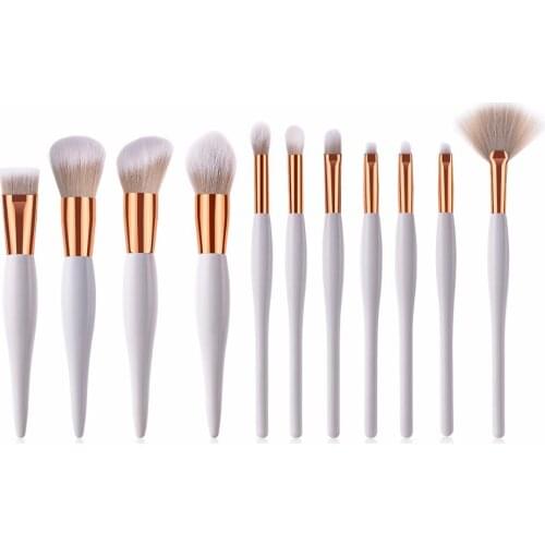 High Quality 11Pcs/Set Eyebrow Brush Brand Foundation Eyeliner Makeup Brushes Make Up Brush Set Beauty Pincel Maquiagem