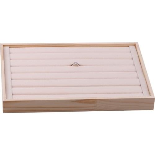 1pcs 350 * 240 * 35 mm 12 wood jewelry jewelry display panel display