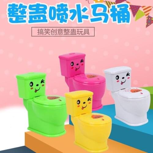 1 pcs Trick toilet toys new strange toys water spouting toilet trick toilet toys