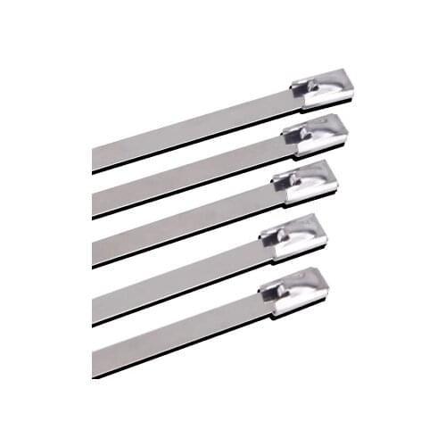 10PCS 304Material Stainless steel metal Cable Ties tie Zip Wrap Exhaust Heat Straps Induction pipe Boat tie High quality