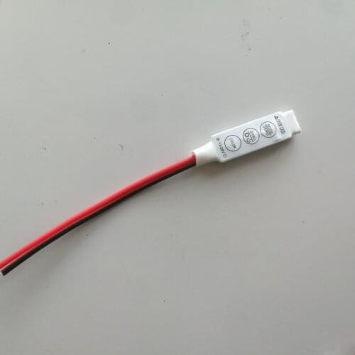 12V-24V Mini 3 Keys Single Color LED Controller Brightness Dimmer for led 3528 5050 strip light