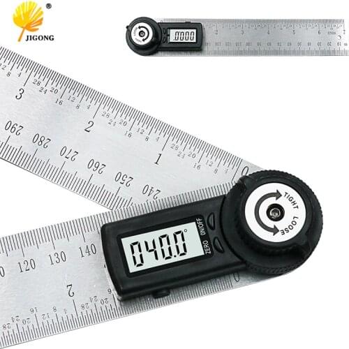 2 IN 1 digital ruler 360 degree 200mm Digital Protractor Inclinometer Goniometer Level Measuring Tool Electronic