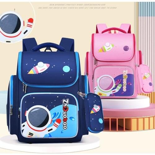 2021 Waterproof Children School Bags for Kids Cute Cartoon Schoolbag with pen case Primary kidsBackpack School mochilas para