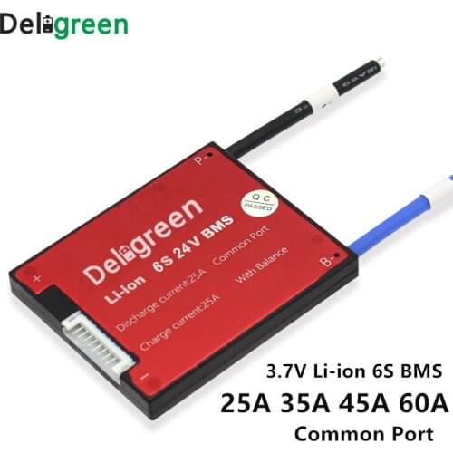 6S 20A 30A 40A 50A 60A 24V PCM/PCB/BMS common port for 3.7V LiNCM battery pack 18650 Lithion Ion Battery Pack protection board