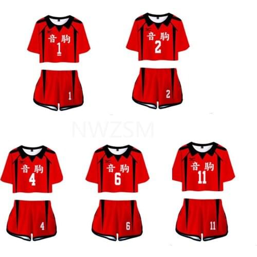 Anime Haikyuu Fukurodani Bokuto Koutarou Akaashi Keiji Uniform T-shirt Shorts Cosplay Costume Haikiyu Jersey Sportswear