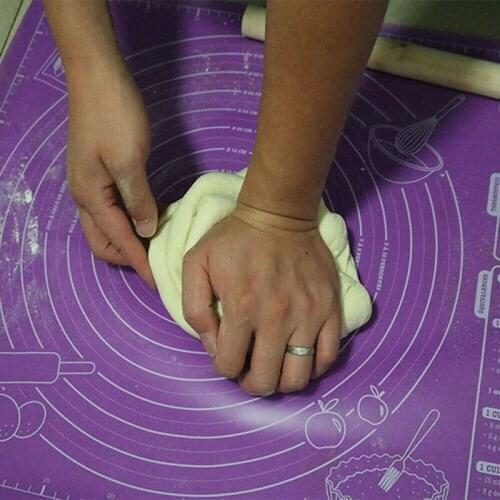 45X60 Cm Non-stick Siliconen Pad Bakplaat Cupcake Dessert Zeep Rolling Kneden Mat Bakken Mat Met schaal Gebak Fondant Mat