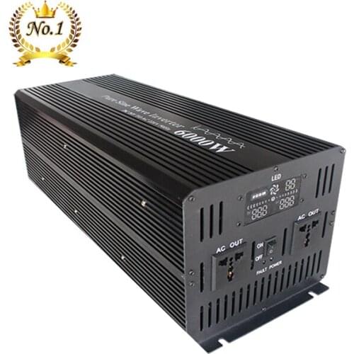 Off-grid solar inverter 12V 24V 48V 4000W 5000W 6000W 12000W Pure Sine Wave DC to AC solar power inverter