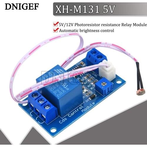 XH-M131 5V 12V 10A Photoresistor Sensor Module Light Control Switch Photoresistor Detection Brightness Automatic Control