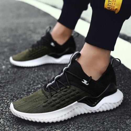 Running Shoes Men Sport Shoes Outdoor Sneakers Male Breathable Slip-on Jogging Footwear Knitting Lightweight Socks Gym Trainers