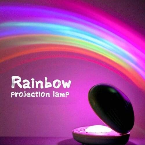 Xiaomi Shell Rainbow Projector Lamp Colorful Gradient Night Light Creative Rainbow Romantic Projection LED Atmosphere Lamp