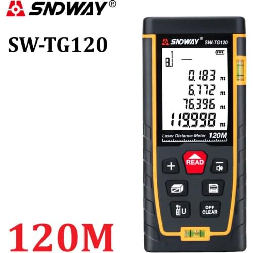 SNDWAY laser distance meter rangefinder 120m ranger finder digital trena laser tape measure mini metro laser ruler roulette tool