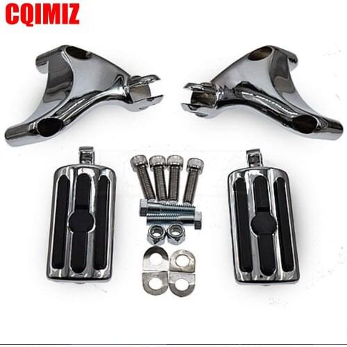 Motorcycle Rear Passenger Foot Peg Foot Rests Mount Kits For Harley Sportster XL 883 1200 2004-2013