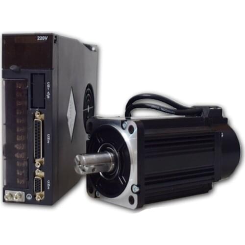 AC220V 750KW AC Servo Driver Kit 3000rpm 2.4NM 80ST-M02430 AC Motor + A1-SVD-15A 2500PPR With 3M Cable