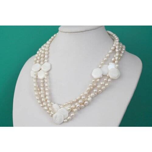 New Arriver 80inches Long Genuine White Rice Freshwater Pearls Coin Mop Rope Necklace,Handmade Woman' Jewelry