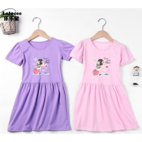 Baby Girls Cute Dress Kids Sport Dress Lovely Dancing Girl Dress For Girl Children Tee Mini Dress Free Shipping