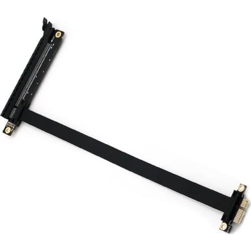 PCI-E 1X to 16X Adapter PCIe Flexible Flat Extension Cable PCI Express 1 to 16 X Adapter Riser Card PCIE Extender for BTC Mining