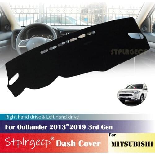 For Mitsubishi Outlander 2013-2019 3rd Gen Anti-Slip Dashboard Cover Protective Pad Car Accessories Sunshade Carpet 2016 2018