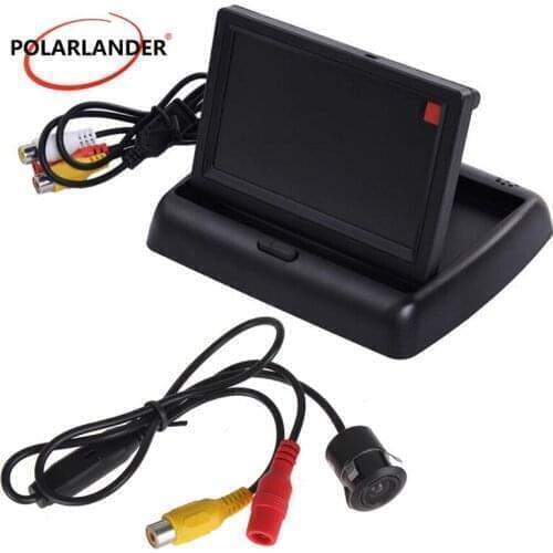 Foldable 4.3" TFT Color LCD for Camera DVD VCR 12V Car Reverse Rearview car Security Monitor Auto Parking Rearview Backup