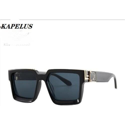 KAPELUS sunglasses for men and women Black square glasses Designer casual color changing mirror Sunlight protection glasses