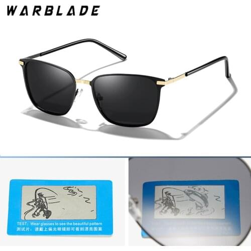 WarBLade New Polarized Sunglasses Men Classic Square Sun Glasses Male Mirror Glasses Anti-glare Drivers Oculos Masculino UV400