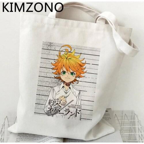 The Promised Neverland shopping bag shopping handbag bolso bolsas de tela jute bag bag string ecobag reciclaje boodschappentas