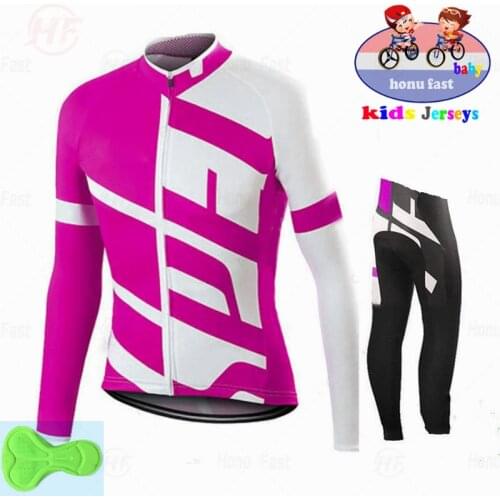 2022 Spring/autumn Boys Breathable Kid Cycling Jersey Quick Dry Long Sleeve Ropa Ciclismo Bicycle Clothes Childrens Long Jersey