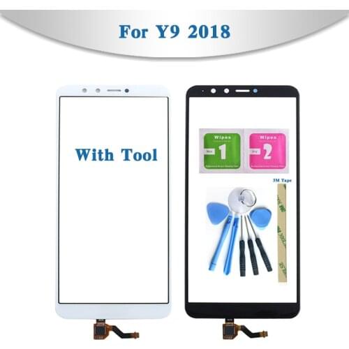 High Quality 5.93" For Huawei Y9 2018 Enjoy 8 Plus FLA-AL00 Touch Screen Digitizer Sensor Outer Glass Lens Panel