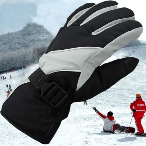 Winter ski gloves windproof waterproof riding cold warm gloves