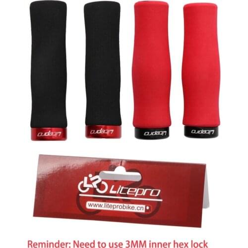 1Pair Rubber and Sponge Bicycle Grip Locking Bicycle Handlebar Grips Anti-Slip Bike Grips for Bicycle Mountain BMX Hot Sell