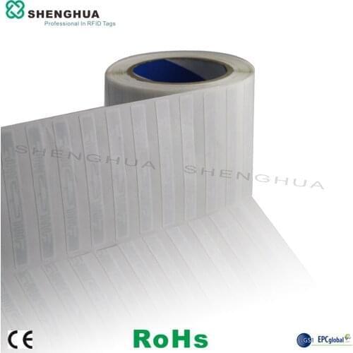 1000pcs/roll Best Price Long Range Cheap Passive Paper Roll Smart UHF RFID Label Sticker Tags Paper Blank Programmable Sticker
