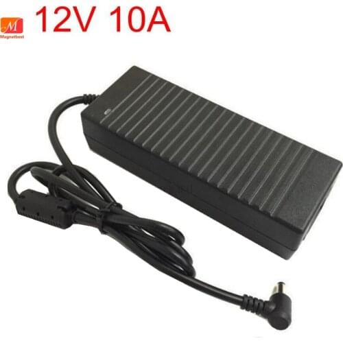 12V 10A 120W AC DC Adapter Charger DC 5.5*2.1 or 5.5*2.5mm 12V10A full power LED Strips Light Switch Power Supply