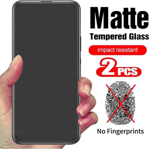 2Pcs Anti-fingerprint frosted tempered Glass For Huawei p smart z p smart plus 2018 p smart 2020 screen matte protective Film
