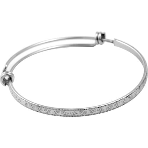 20PCS TOP Quality Vintage DIY Bead Charm Stainless Steel Expandable Wire Bracelets&Bangle Women Man Jewelry