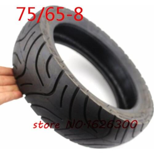 8 Inch High Quality 75/65-8 Rubber Vacuum Tire Fit for Gas Electric Scooter Pocket Bike