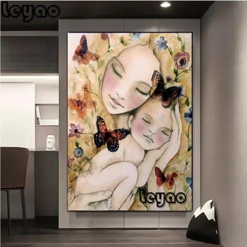 New Style Mothers Love Diamond Painting Full Square/Round Drill Gift for Mother 5D Diamond Embroidery Cross Stitch Home Decor