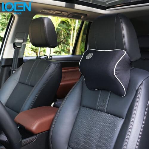 Car Pillow Headrest Support Cushion Memory Foam Neck Head Rest Pillows Auto Accessories Black Beige Gray Blue Coffee 1pcs Russia