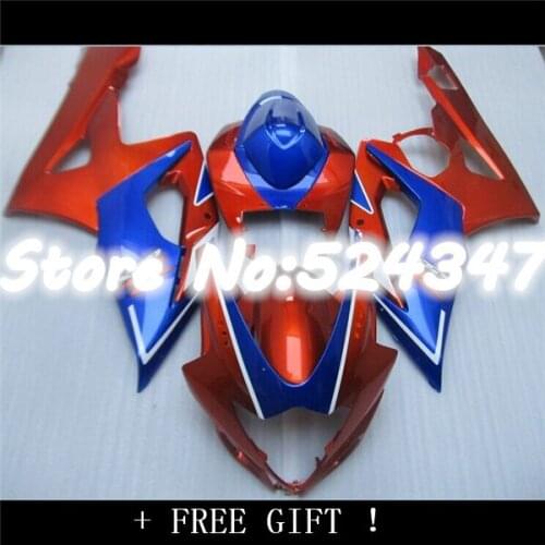 B Injection red+blue full Fairing for A GSXR1000 05 06 GSX-R1000 05-06 GSX R1000 2005 2006 GSXR 1000 K5 2005-2006