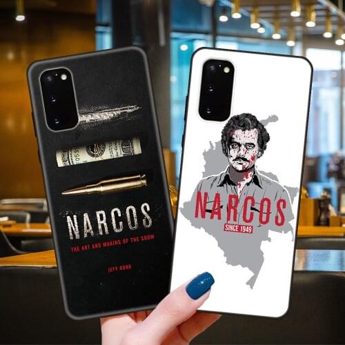 Phone Case For SamSung Galaxy S20 S10 S9 S8 S7 S6 Plus E Lite Ultra Edge Black Cover Hoesjes Tpu Prime 3D Series Pablo Escobar