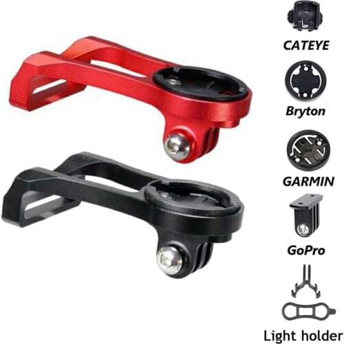 Road Bicycle Computer Camera Mount Holder Out Front Bike Stem Extension Support Holder For Garmin Bryton Cateye GoPro Light