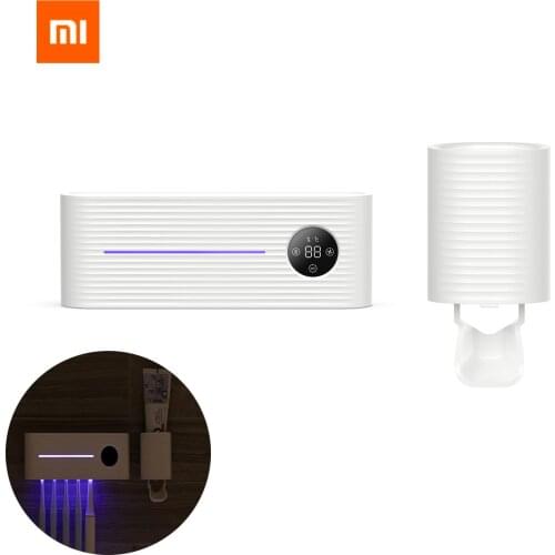 Xiaomi Sothing UV Light Toothbrush Sterilizer Holder Inhibit bacterial Tooth Brush Antibacteria Automatic Toothpaste Dispenser