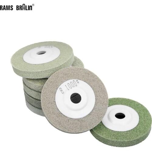 5 pieces 4"/100mm*13*16mm Marble Stone Flexible Nylon Sponge Polishing Pad Angle Grinder Tool