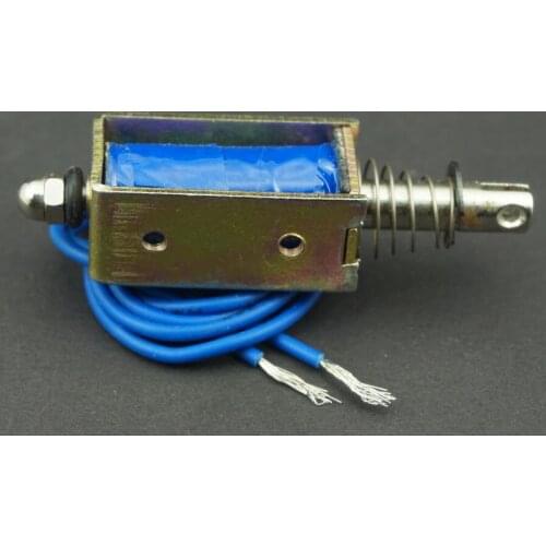 5N DC 12V 300mA solenoid electromagnet push and pull dc Miniture electromagnet Spring Loaded Push-Pull Open Frame Solenoid