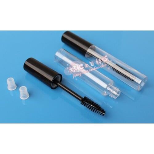 Capacity 10ml 500pcs/lot black mascara tube cosmetic cotainer mascara container make up empty tube