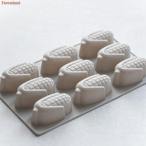 Corn Shape Cake Decors 9 Cavities Fondant Cake 3d Silicone Mold Cookie Stencil Handmade Soap Mold DIY Chocolate Mold