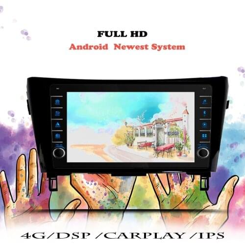 Multimedia Player For Nissan Qashqai X-Trail T32 Rogue 2014 2015 2016 2017 Android 10 Car Radio Navigation GPS 2din DVD Cassette